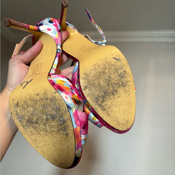 Nina multicolored pink heels - Picture 5 of 6